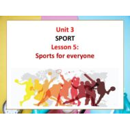 بوربوينت Lesson 5 Sports for everyone للصف السادس مادة اللغة الانجليزية