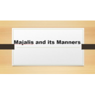 التربية الإسلامية بوربوينت درس (Majalis and its Manners) لغير الناطقين باللغة العربية للصف السابع