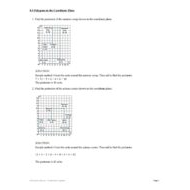 حل أوراق عمل Polygons on the Coordinate Plane الرياضيات المتكاملة الصف السادس