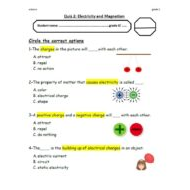 حل مراجعة اختبار التقويم الثاني Electricity and Magnetism العلوم المتكاملة الصف الثاني