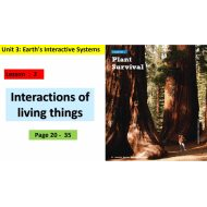 حل درس Interactions of Living Things العلوم المتكاملة الصف الخامس - بوربوينت