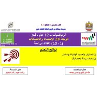 حل درس إعداد دراسة الرياضيات المتكاملة الصف الثاني عشر عام - بوربوينت