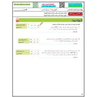 حل ورقة عمل جداول النسب الرياضيات المتكاملة الصف السادس