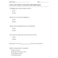 حل أوراق عمل Modern Communication With Digital Signals العلوم المتكاملة الصف الثامن