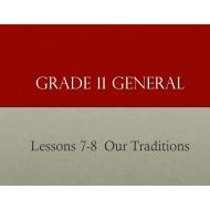 حل درس Our Traditions اللغة الإنجليزية الصف الحادي عشر - بوربوينت