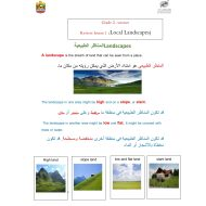 ملخص درس Local Landscapes العلوم المتكاملة الصف الثاني