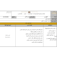 الخطة الدرسية اليومية سورة الناس الصف الأول مادة التربية الإسلامية