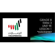 حل درس How is the UAE growing its economy for the future اللغة الإنجليزية الصف الثامن متقدم - بوربوينت