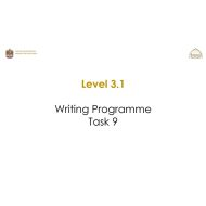 Writing Programme Task 9 اللغة الإنجليزية الصف الخامس - بوربوينت