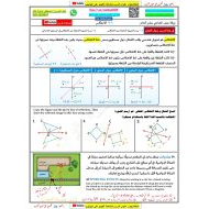 حل ورقة عمل الإنعكاس الرياضيات المتكاملة الصف الحادي عشر عام