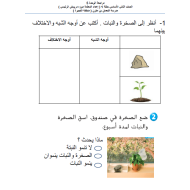 العلوم المتكاملة أوراق عمل (الوحدة الخامسة) للصف الثاني