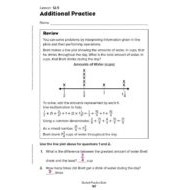 حل درس Additional Practice lesson 12 -5 الرياضيات المتكاملة الصف الخامس