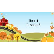 حل درس Unit 1 Lesson 5 اللغة الإنجليزية الصف الثاني - بوربوينت