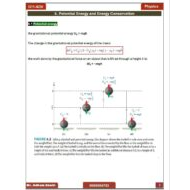 ملخص Potential Energy and Energy Conservation الفيزياء الصف الحادي عشر متقدم