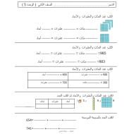 الرياضيات المتكاملة أوراق عمل (الوحدة الخامسة) للصف الثاني