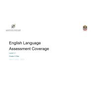 Coverage grammar & functional language Level 3.2 اللغة الإنجليزية الصف الخامس Elite - بوربوينت