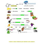 اللغة الإنجليزية ورقة عمل (UNIT 6 LESSONS 7.8) للصف الثاني