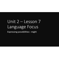 حل درس Language Focus اللغة الإنجليزية الصف التاسع - بوربوينت