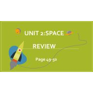 مراجعة Unit 2 Space Review اللغة الإنجليزية الصف الثامن - بوربوينت