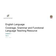 مواصفات الامتحان Grammar and Functional Language اللغة الإنجليزية الصف الثاني عشر عام الفصل الدراسي الثاني 2023-2024 – بوربوينت