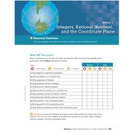 كتاب الطالب Module 4 Integers - Rational Numbers and the Coordinate Plane الرياضيات المتكاملة الصف السادس