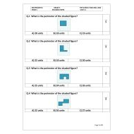 حل أوراق عمل REVISION PAPER UNIT 11 الرياضيات المتكاملة الصف الثالث