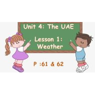 حل درس Weather اللغة الإنجليزية الصف الخامس - بوربوينت