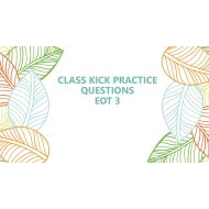 مراجعة CLASS KICK PRACTICE QUESTIONS العلوم المتكاملة الصف الخامس - بوربوينت