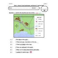 أوراق عمل local Landscapes & land on land العلوم المتكاملة الصف الثاني