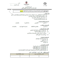 الدراسات الإجتماعية والتربية الوطنية أوراق عمل (التقويم الثاني) للصف التاسع