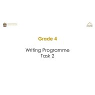 حل Writing Programme Task 2 اللغة الإنجليزية الصف الرابع