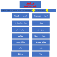 درس في المطار المفرد والجمع لغير الناطقين بها للصف الرابع مادة اللغة العربية