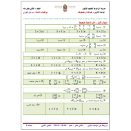 الرياضيات المتكاملة أوراق عمل (المعادلات والمصفوفات) للصف الثاني عشر عام