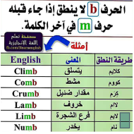 اللغة الإنجليزية (القواعد العامة) للصف الثالث