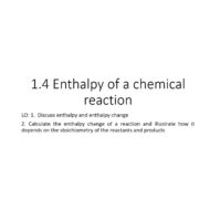 درس Enthalpy of a chemical reaction الكيمياء الصف العاشر - بوربوينت