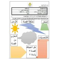 ورقة عمل تحليل قصة الخوف يأتي من الداخل اللغة العربية الصف الخامس