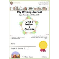 أوراق عمل Unit 9 Inside & Outside اللغة الإنجليزية الصف الثالث