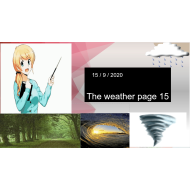 بوربوينت The weather page 15 للصف الثاني مادة اللغة الانجليزية