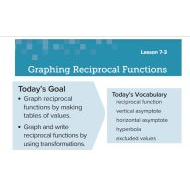 درس Graphing Reciprocal Functions الرياضيات المتكاملة الصف الحادي عشر - بوربوينت