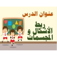 حل درس ربط الأشكال والمجسمات الرياضيات المتكاملة الصف الثاني - بوربوينت