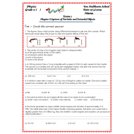 الفيزياء أوراق عمل (Systems of Particles and Extended Objects) بالإنجليزي للصف الحادي عشر