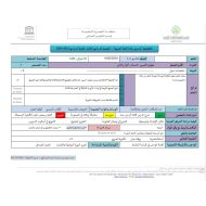 الخطة الدرسية اليومية الأمير الصغير الفصل الأول والثاني اللغة العربية الصف التاسع