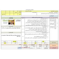 الخطة الدرسية اليومية أوراق الضحك اللغة العربية الصف السادس