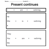 اللغة الإنجليزية أوراق عمل (Unit 3 Lesson 9) للصف الثالث