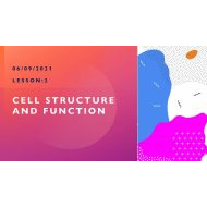 شرح درس Cell structure and function العلوم المتكاملة الصف السادس - بوربوينت