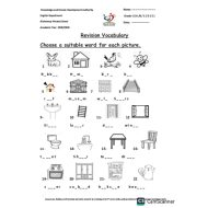 حل ورقة عمل Revision Vocabulary اللغة الإنجليزية الصف الثالث