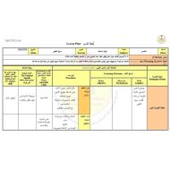 الخطة الدرسية اليومية سورة التكوير التربية الإسلامية الصف الخامس