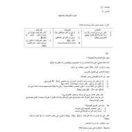 العلوم المتكاملة ملخص (المواد الكيمائية والمخاليط) للصف السادس