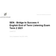 نموذج Listening Exam اللغة الإنجليزية الصف الرابع - بوربوينت