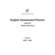 مواصفات الامتحان النهائي Level 6.2 اللغة الإنجليزية الصف التاسع Advanced الفصل الدراسي الثاني 2022-2023